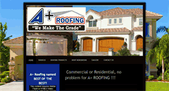 Desktop Screenshot of aplus-roofingspecialist.com